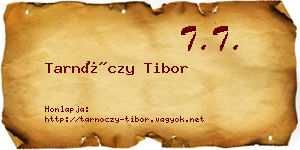 Tarnóczy Tibor névjegykártya